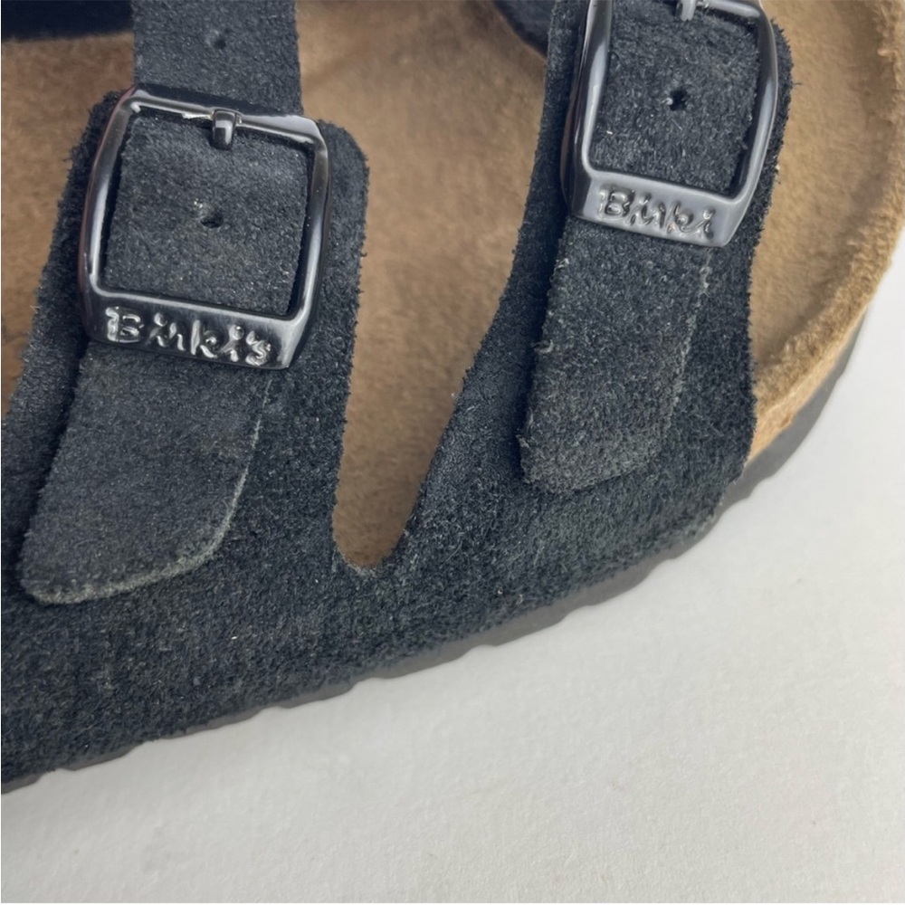Birkenstock Birki's Florida Black Three Strap Birko-Flor Boho Sandals EU 38 - Picture 10 of 13